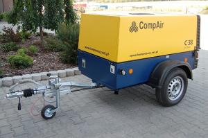 Použitý pojízdný kompresor Compair C38
